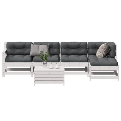 Garden set with cushions, 6...