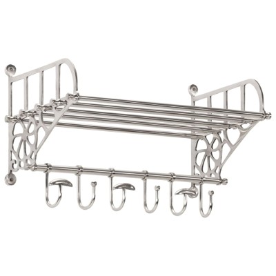 Suitcase rack with hooks...