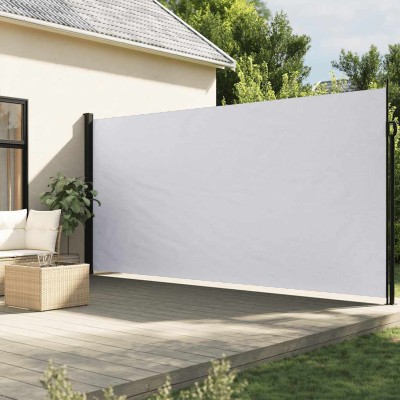 Retractable side awning,...