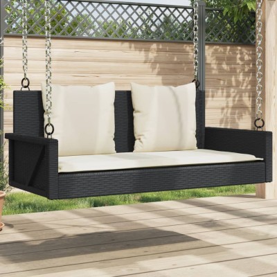 Swing with cushions, black,...