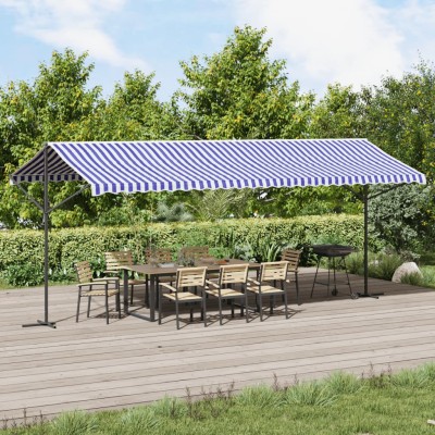 Prefab shed, blue/white,...