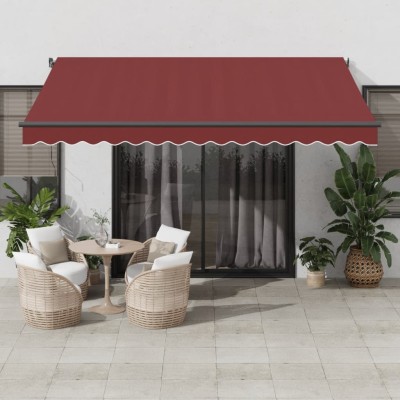 Manual retractable awning...