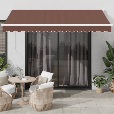 Manual retractable awning,...