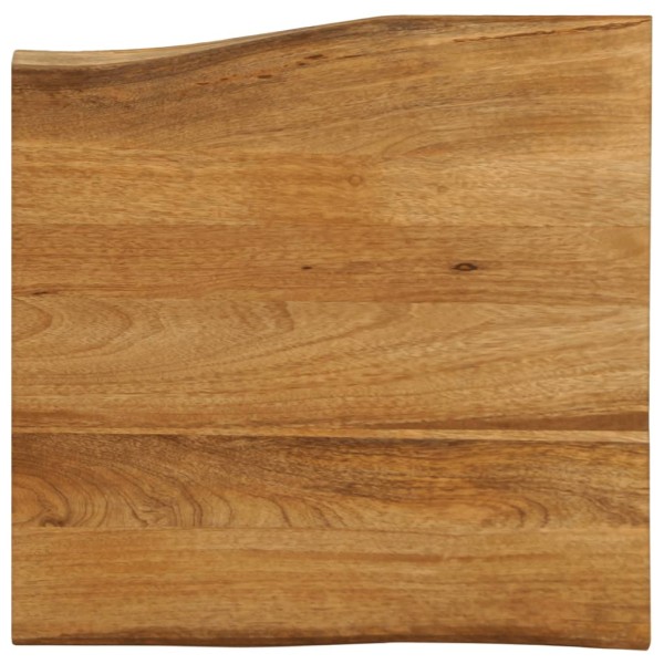 Table top, 80x80x2.5cm, solid mango wood, with live edge