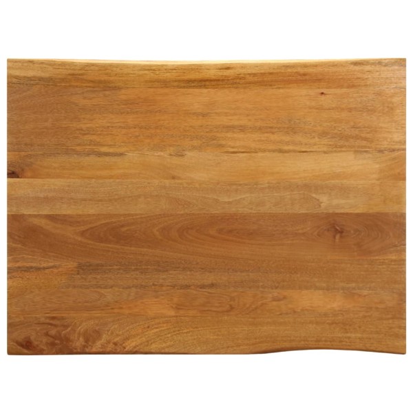 Table top, 100x80x2.5cm, solid mango, with live edge