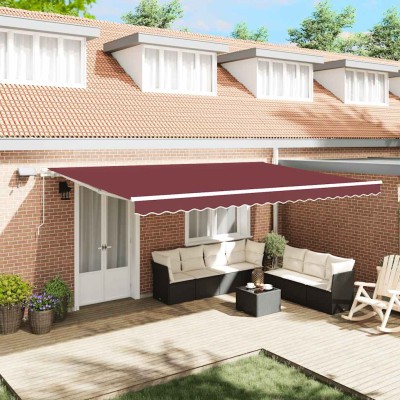 Manual retractable awning...