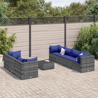 Garden set with cushions, 8...