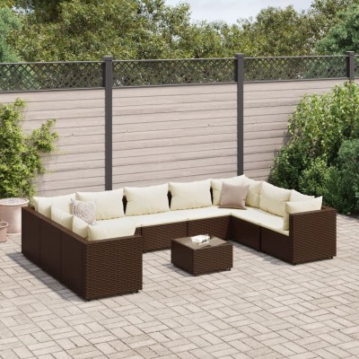 Garden set with cushions,...