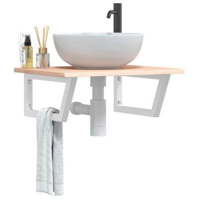 Washbasin shelf, steel and...