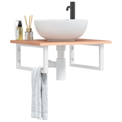 Washbasin shelf, steel and...
