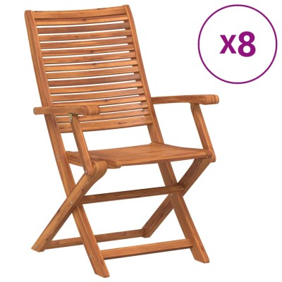 Folding garden chairs, 8...