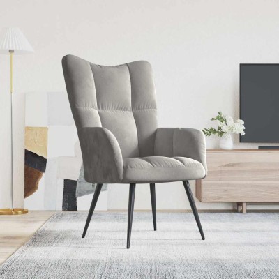 Lounge chair, light gray,...