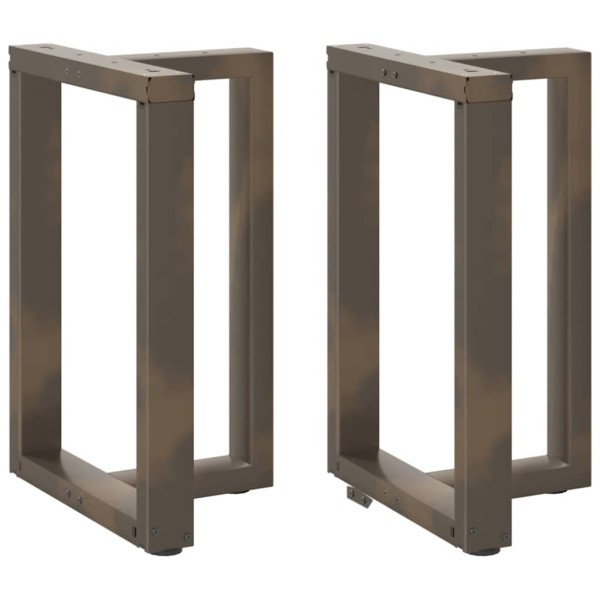 Dining table legs, 2 pcs., black, 60x35x(72-73) cm, steel