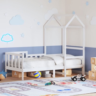 Bed with canopy, white,...