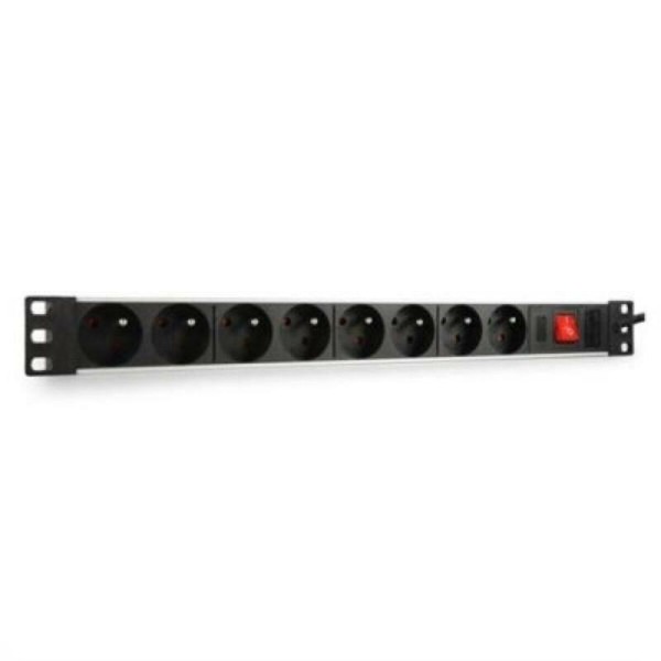 Schuko 19" 8 Way Multi-socket Adapter WP WPN-PDU-G01-08