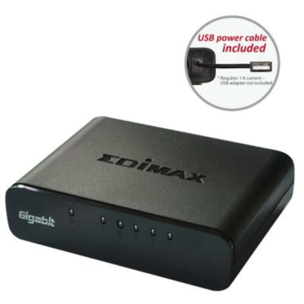 Kytkin Edimax ES-5500G V3 5 p 10 / 100 / 1000 Mbps
