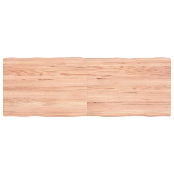 Tabletop, light brown, 140x50x(2-4) cm, solid wood