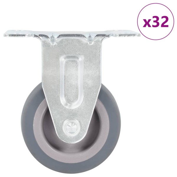 32 pcs. fixed wheels, 50 mm
