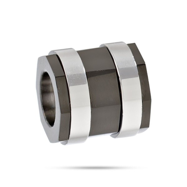 Meeste Pärlid Sector SAAL36 Hõbedane Must Must/Hõbedane