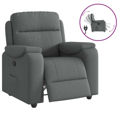Reclining chair, dark gray,...