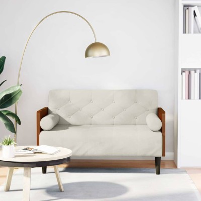 Double sofa with cushions,...