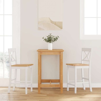 Bar stools, 2 pcs., white,...