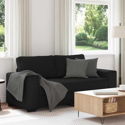 Dvivietė sofa, juoda,...
