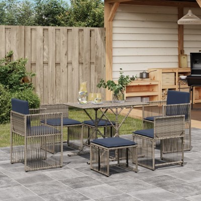 7-piece garden dining set...