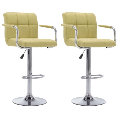 Bar stools, 2 pcs., green...
