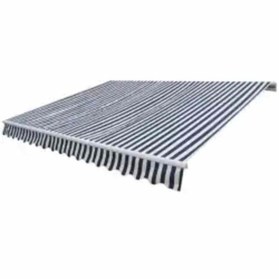 Folding awning, blue/white....