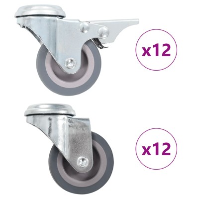 Castors, 24 pcs., 50 mm,...