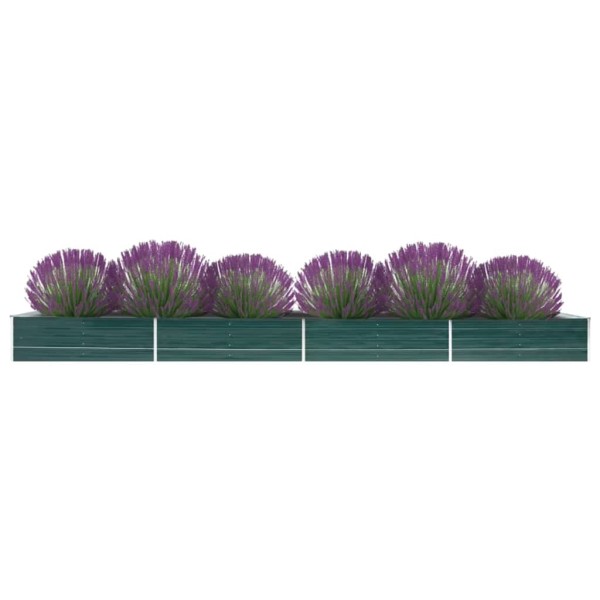 High bed, green, 600x80x45cm, galvanized steel