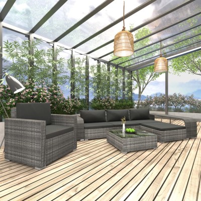 Garden set with cushions, 8...