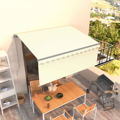 Manual retractable awning...