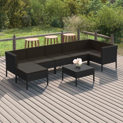 Garden set with cushions, 8...