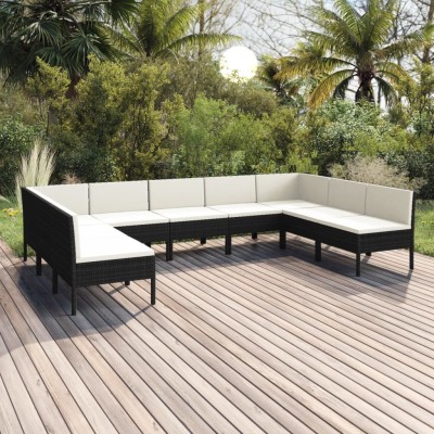 Garden set with cushions, 9...
