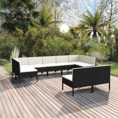 Garden set with cushions, 9...