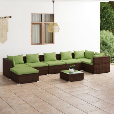 Garden set with cushions, 8...