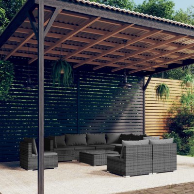 Garden set with cushions,...