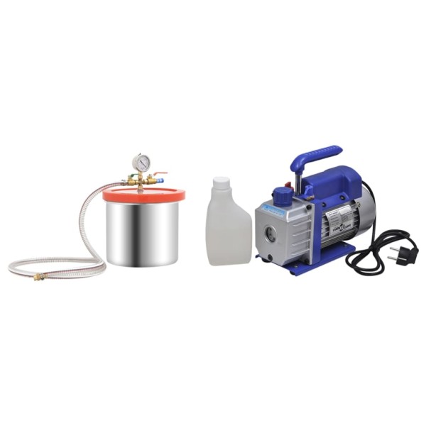 Vacuum chamber with one-stage pump, 7.4l