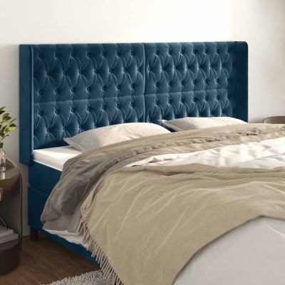Headboard with ears, blue,...