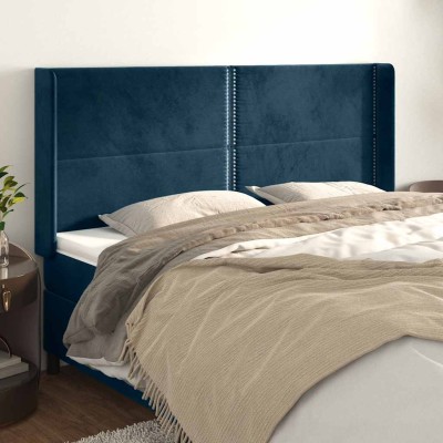 Headboard with ears, blue,...