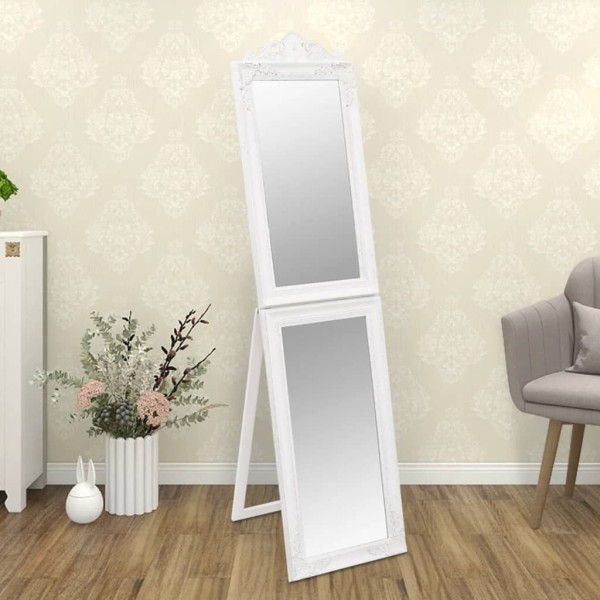 Freestanding mirror, white, 40x180cm