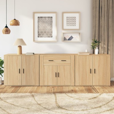 Side cabinets, 3 units,...
