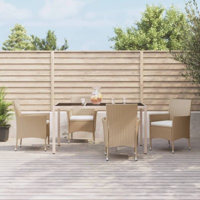 Garden set with cushions, 5...