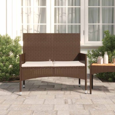 Double garden bench with...