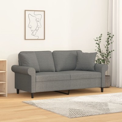 Double sofa with pillows,...