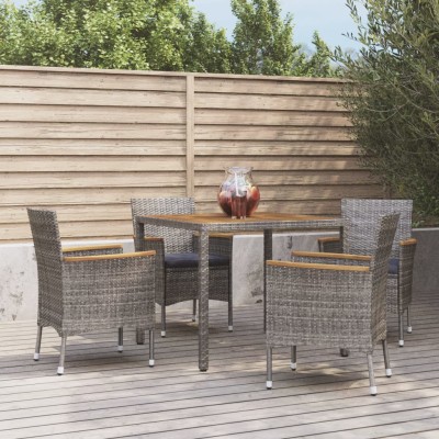 Garden set with cushions, 5...