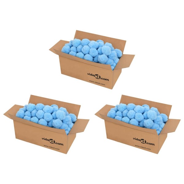 Pool filter balls, blue, polyethylene, 2100g