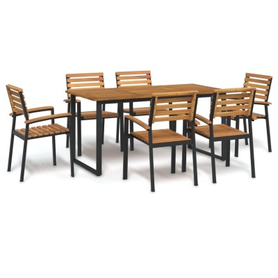 Garden dining set, 7...